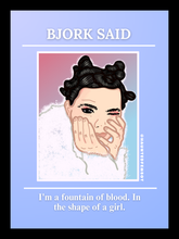 Load image into Gallery viewer, Bjork Poster (24&quot; x 32&quot;)

