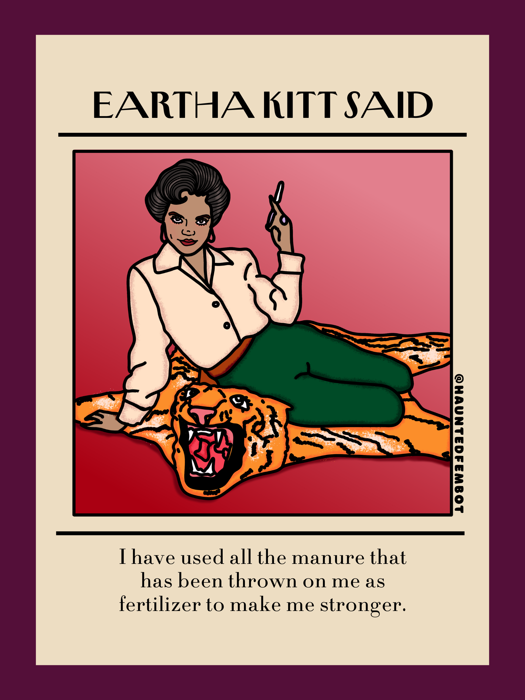 Eartha Kitt Poster (24" x 32")