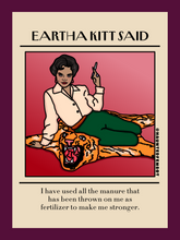 Load image into Gallery viewer, Eartha Kitt Poster (24&quot; x 32&quot;)
