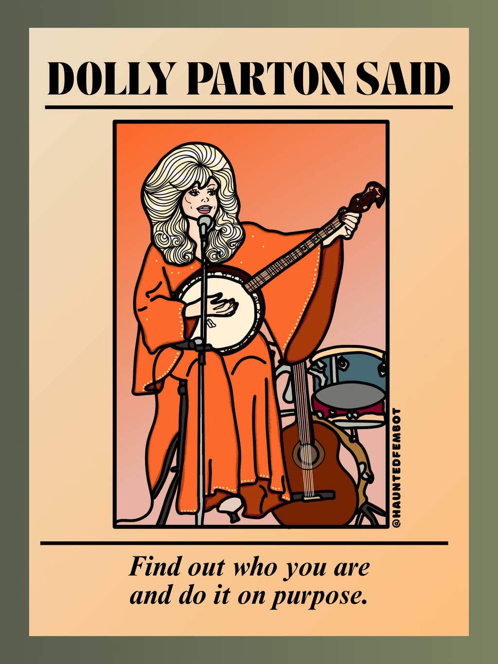 Dolly Parton Poster (24" x 32")