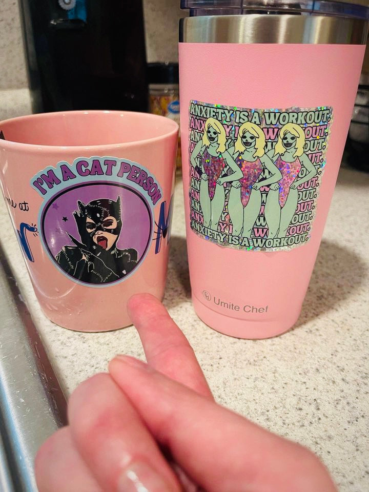“I’m a Cat Person” Catwoman Water Bottle Sticker