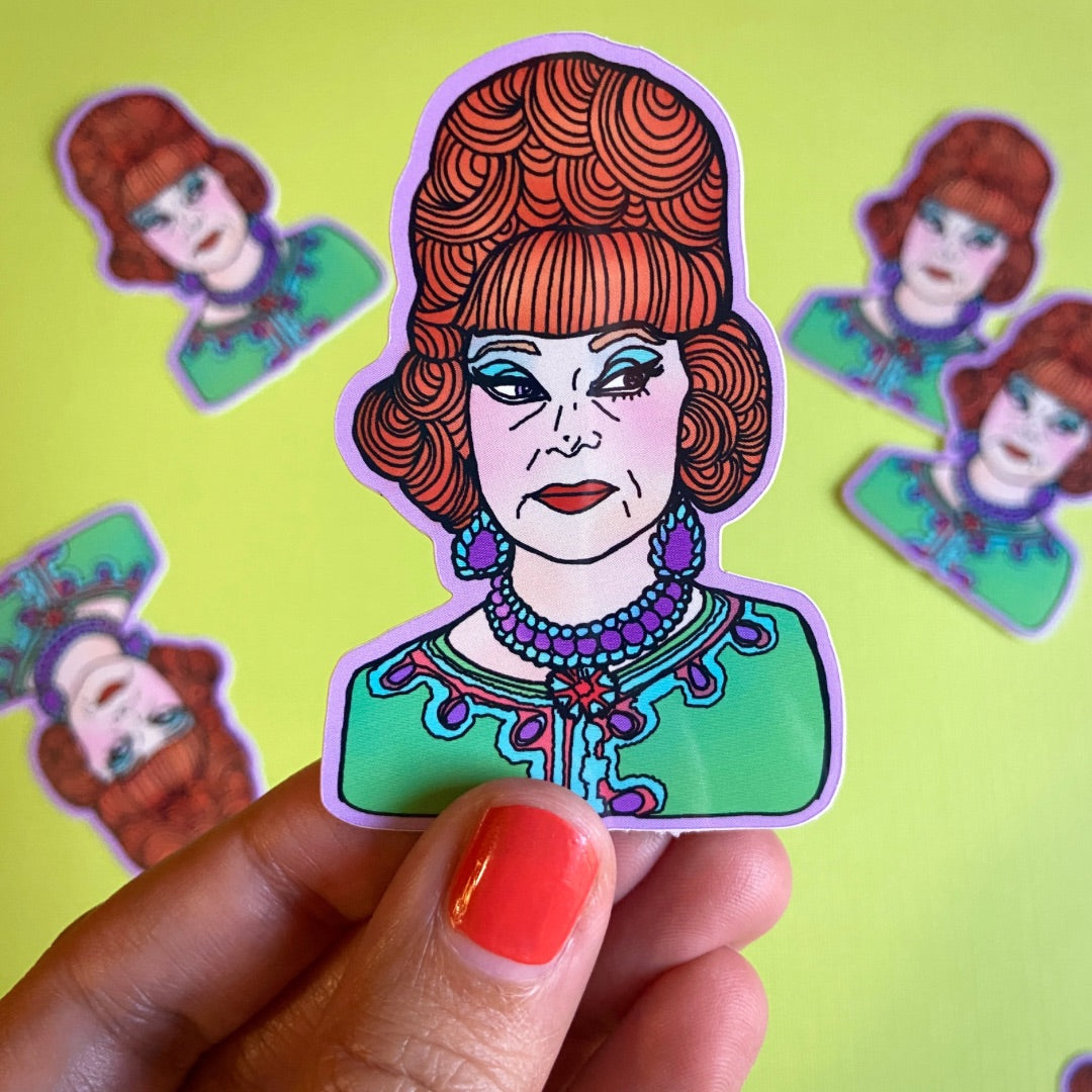 Endora Bewitched Water Bottle Sticker