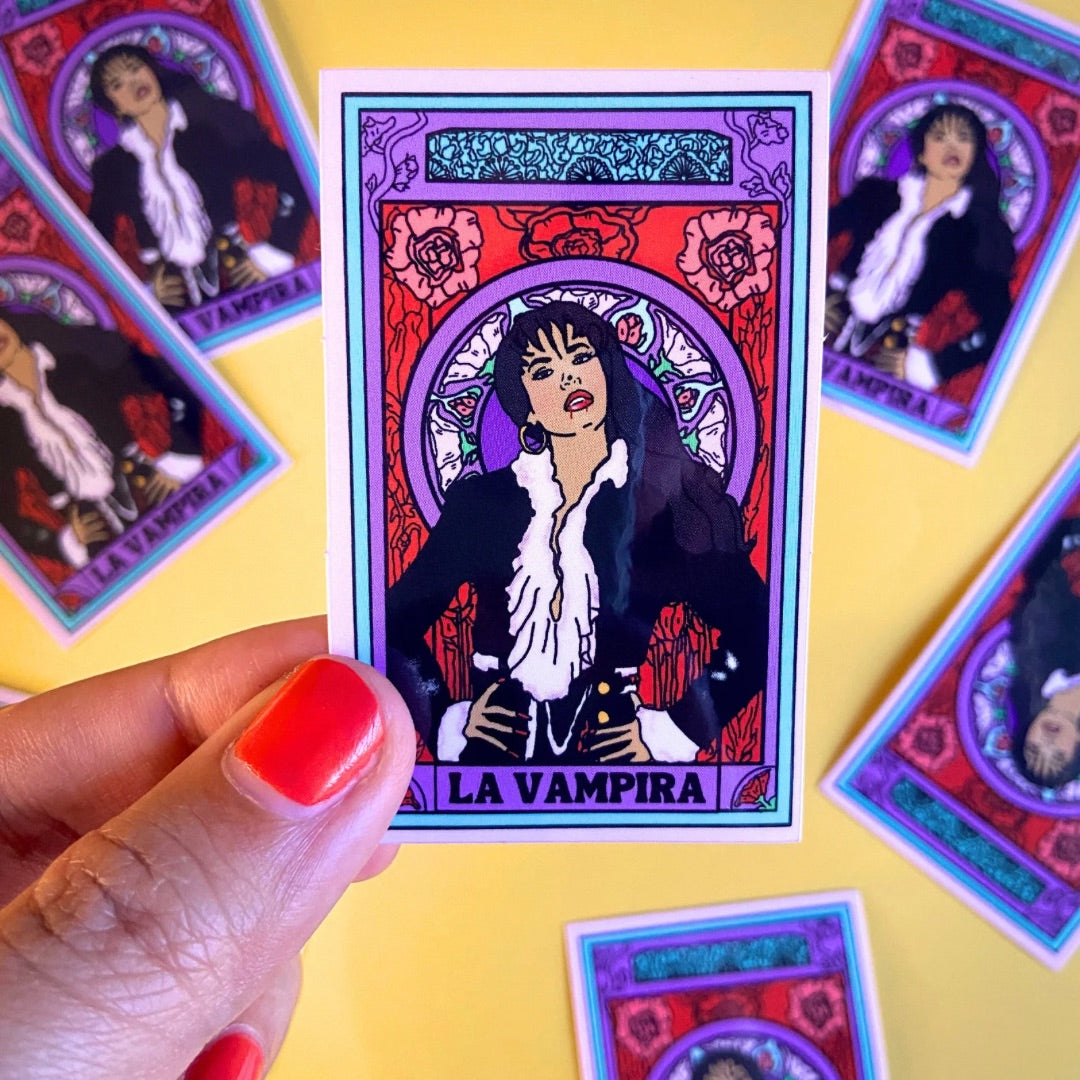 Selena "La Vampira" Water Bottle Sticker