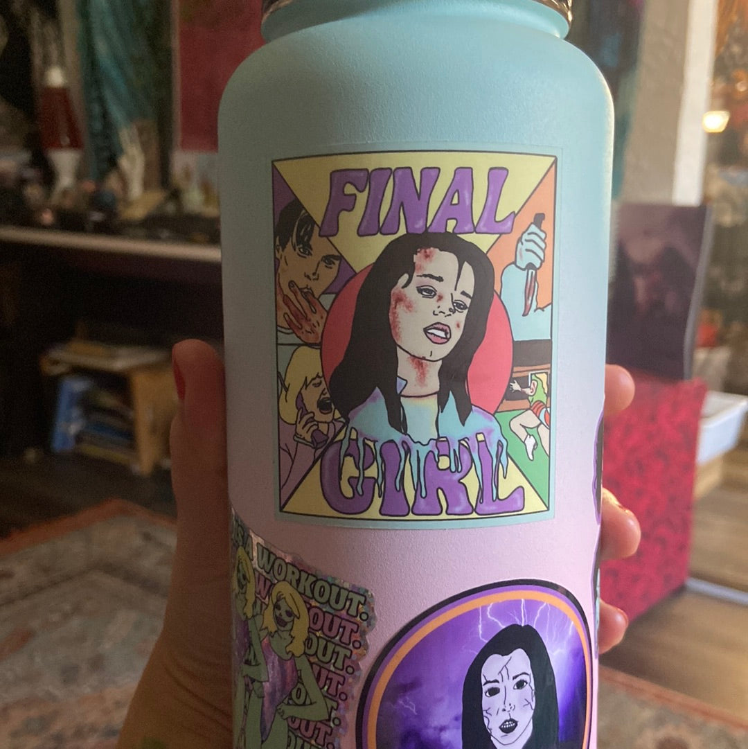 "Final Girl" Scream 96’  Water Bottle Sticker