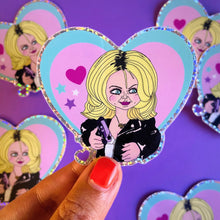 Load image into Gallery viewer, Tiffany/ Bride of Chucky Water Bottle Sticker
