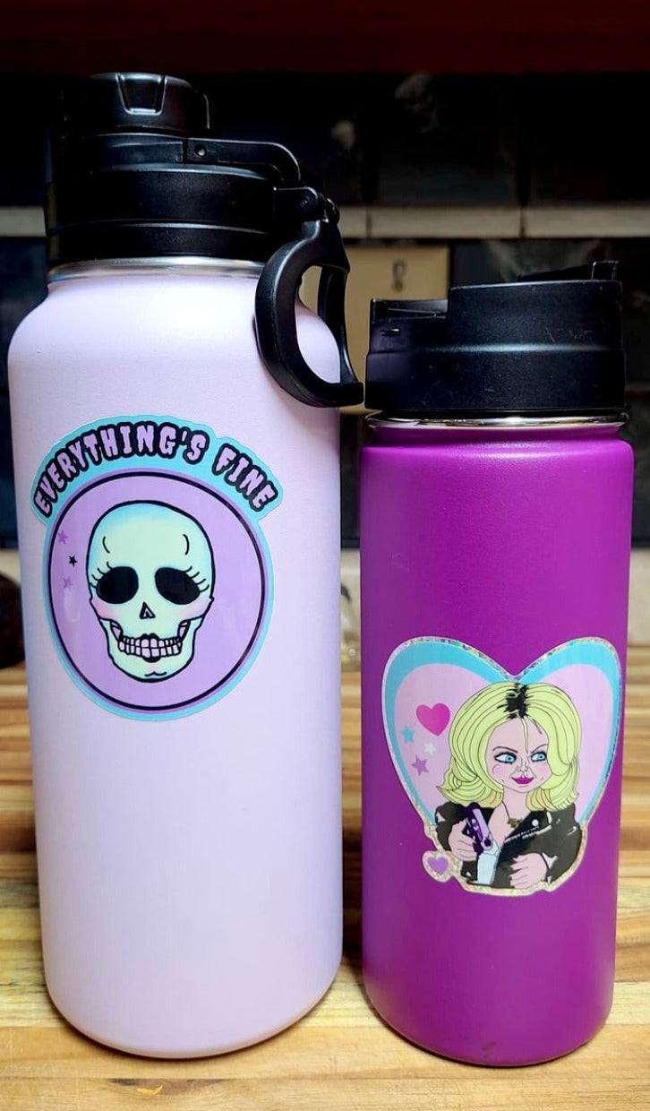 Everything’s Fine Water Bottle Sticker