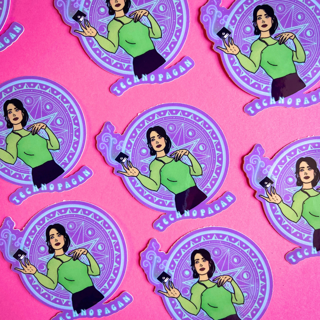 Jenny Calendar “Technopagan” Buffy Water Bottle Sticker