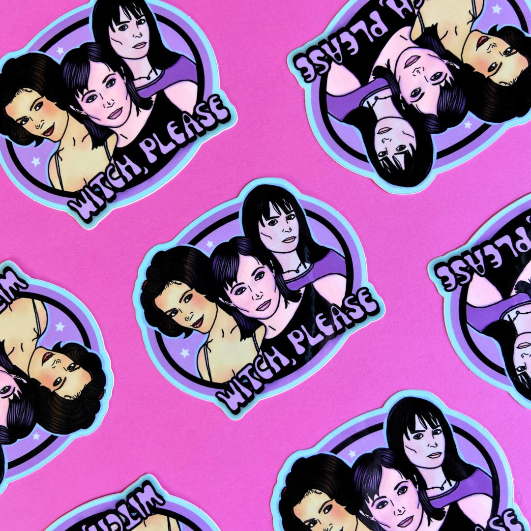 “Witch Please” Charmed 98’  Water Bottle Sticker