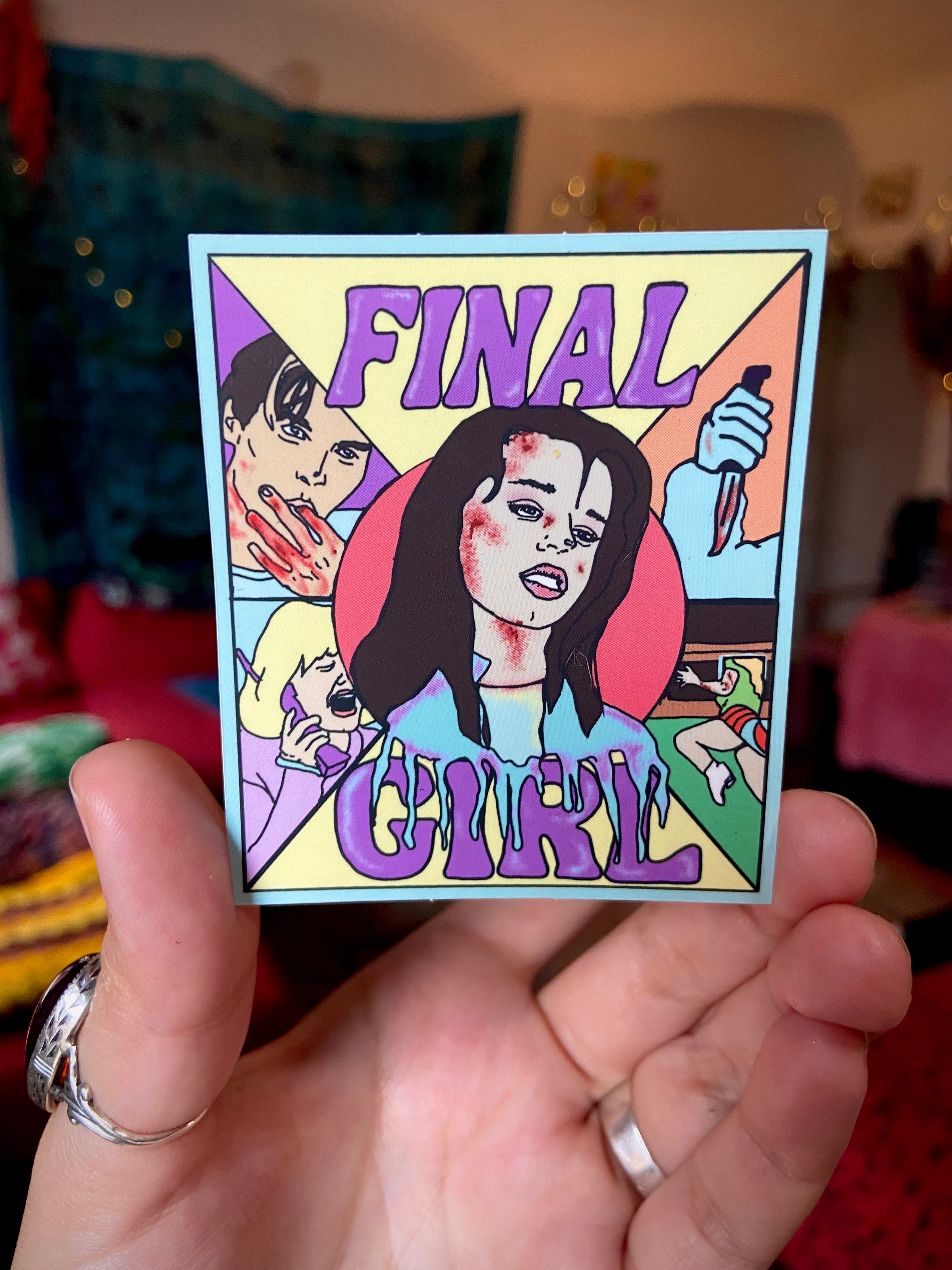 "Final Girl" Scream 96’  Water Bottle Sticker