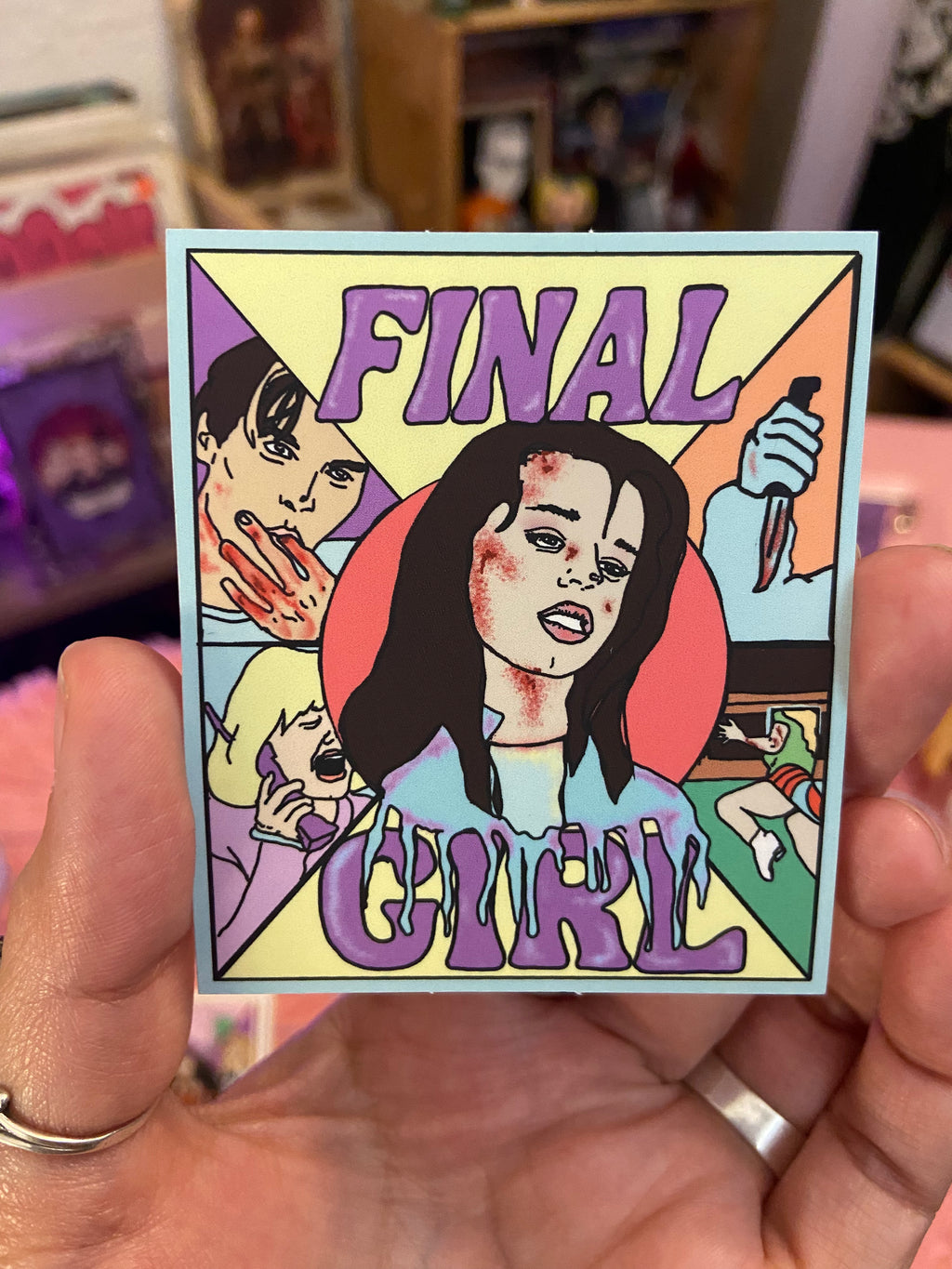 "Final Girl" Scream 96’  Water Bottle Sticker