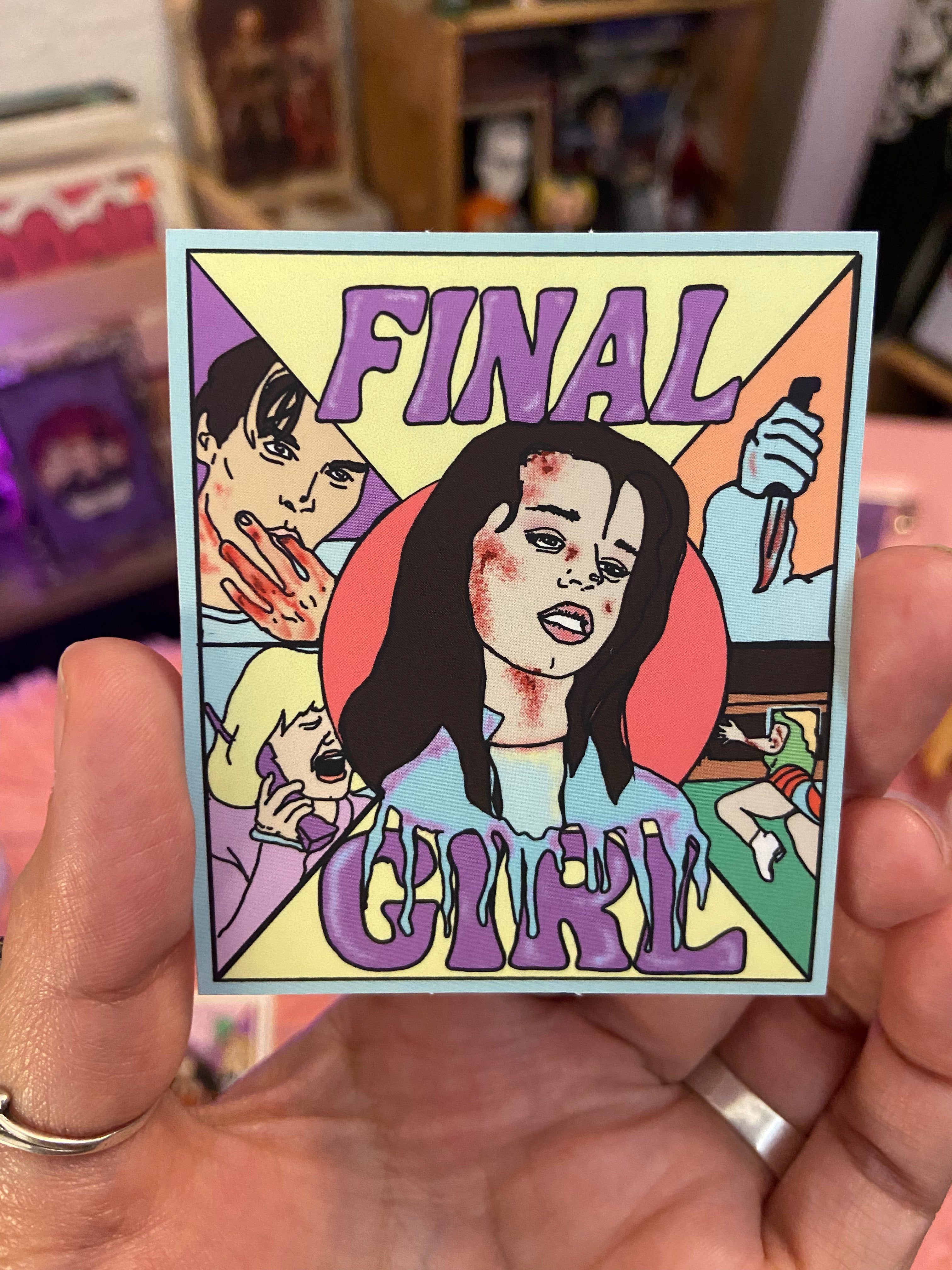 "Final Girl" Scream 96’  Water Bottle Sticker