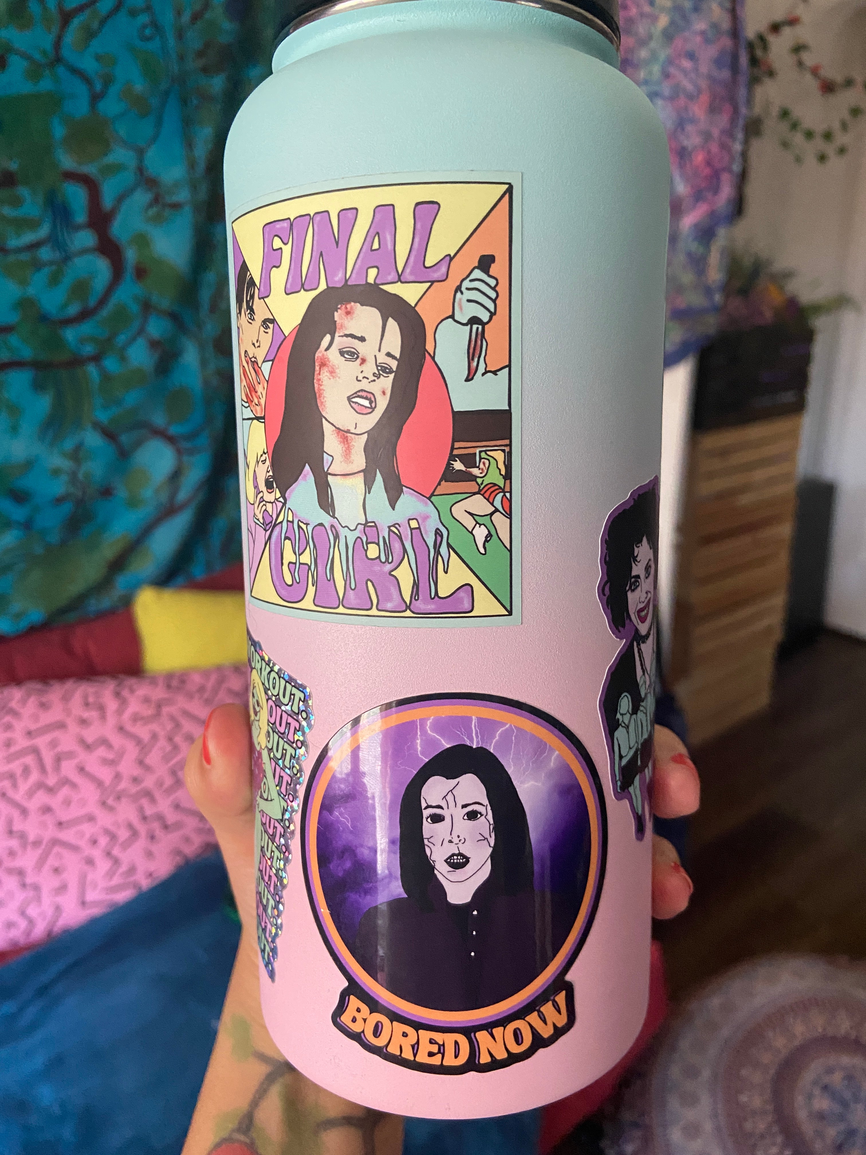 Dark Willow "Bored Now" Water Bottle Sticker