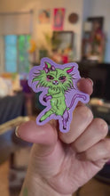 Load and play video in Gallery viewer, Frankenkitty Water Bottle Sticker

