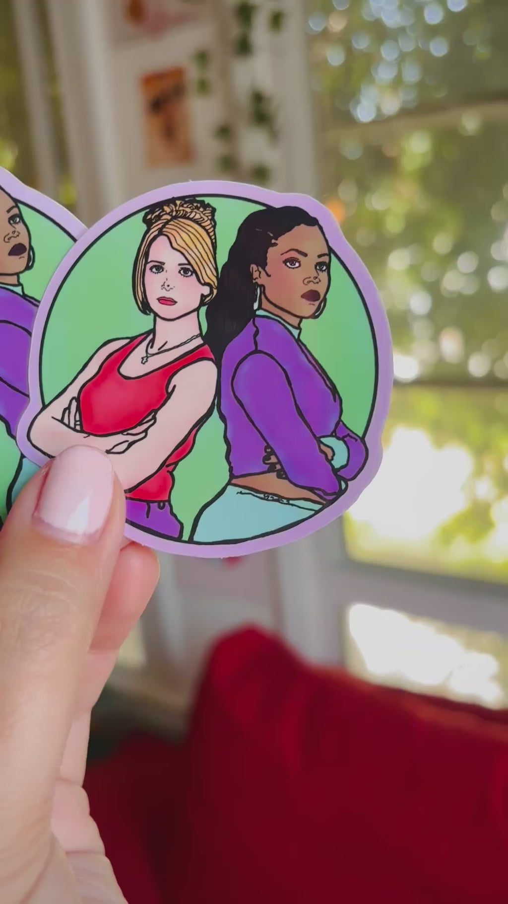 Buffy & Kendra Water Bottle Sticker