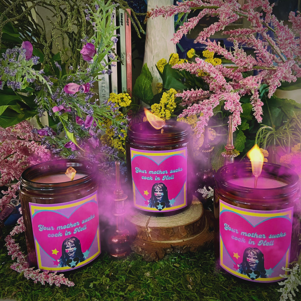 Exorcist “Your Mother Sucks Cock in Hell” Customizable 8oz Soy Candle
