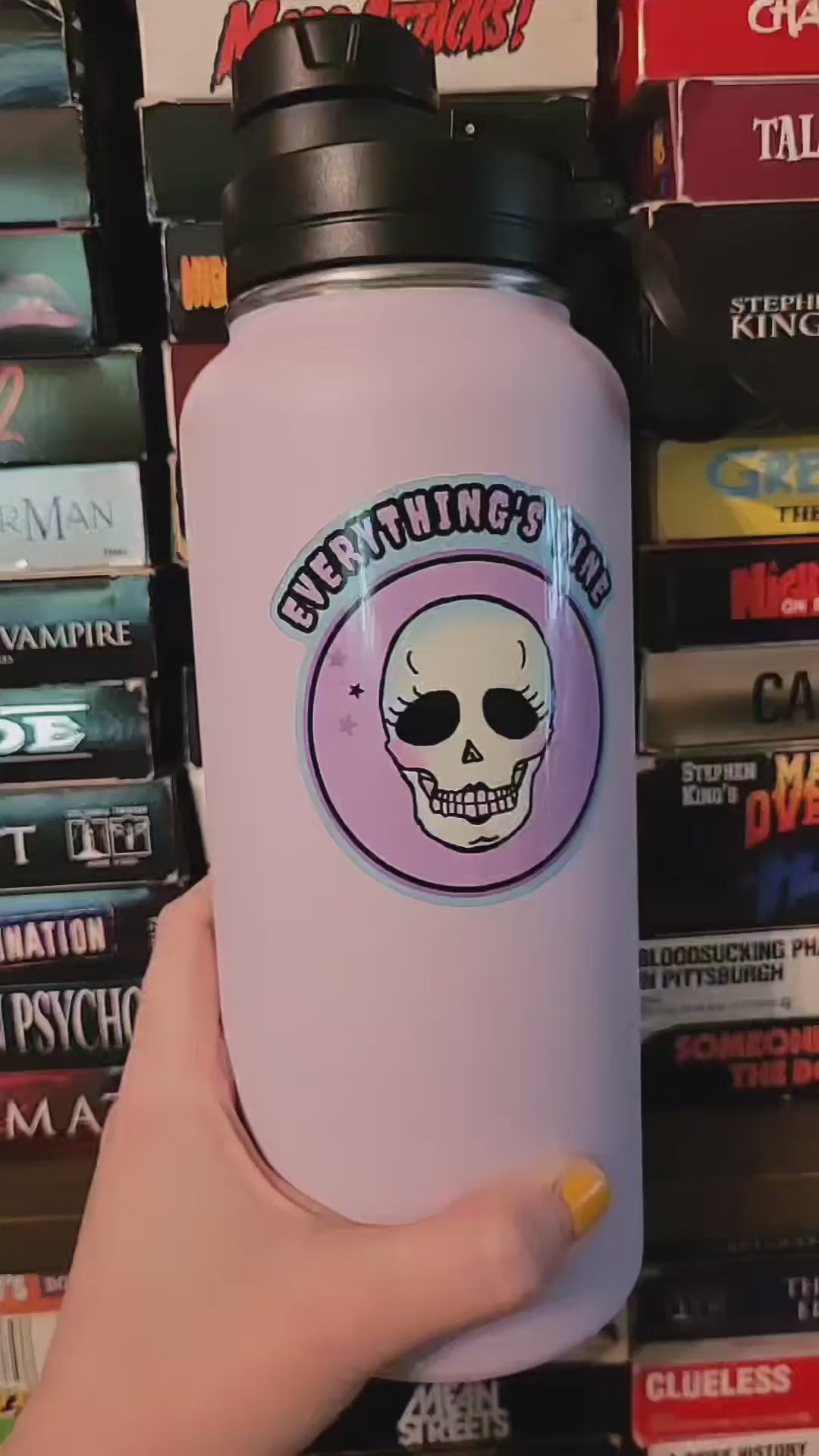 Everything’s Fine Water Bottle Sticker