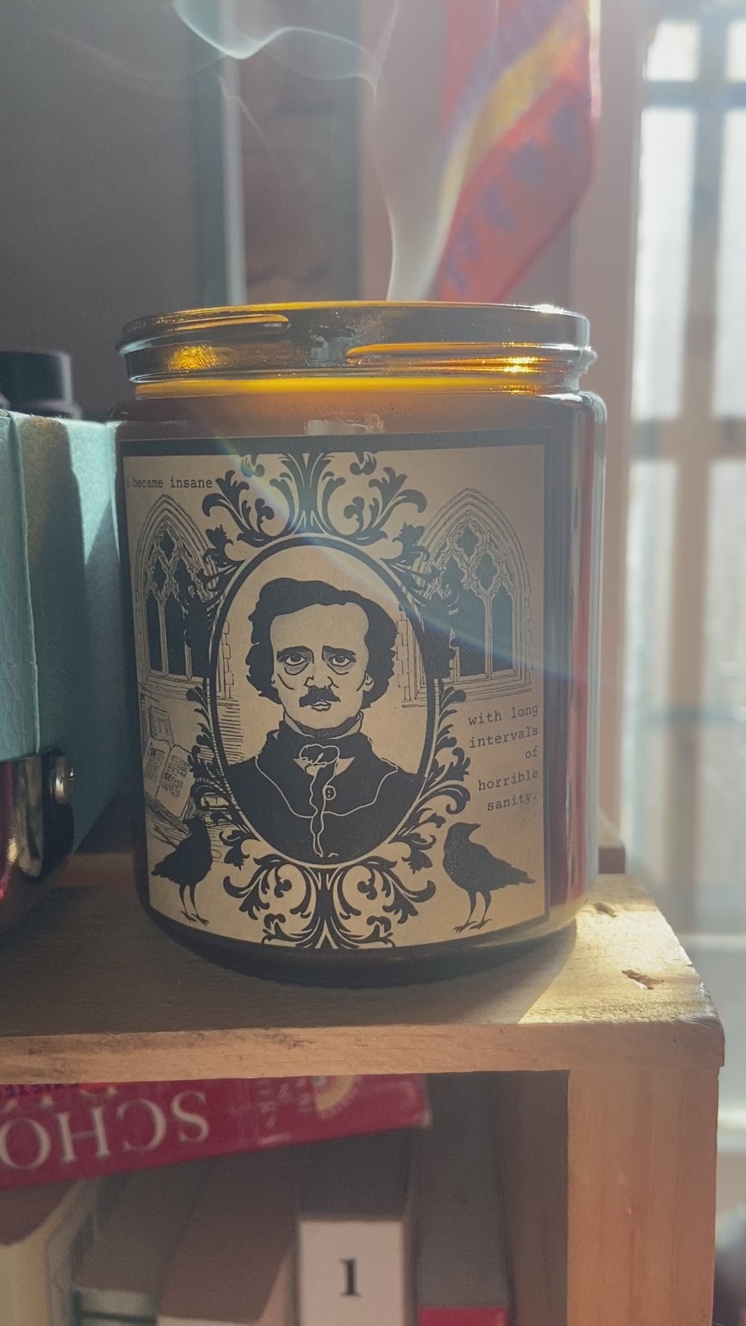 Edgar Allan Poe Customizable Soy Candle