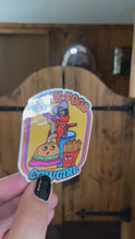 Load and play video in Gallery viewer, Junk Food Cowgirl Water Bottle Sticker
