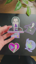 Load and play video in Gallery viewer, “Wednesday Mood” Wednesday Addams Water Bottle Sticker
