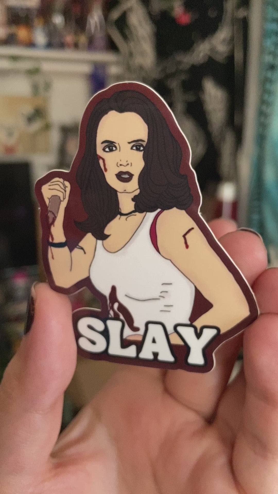 "Slay" Faith Lehane  Water Bottle Sticker