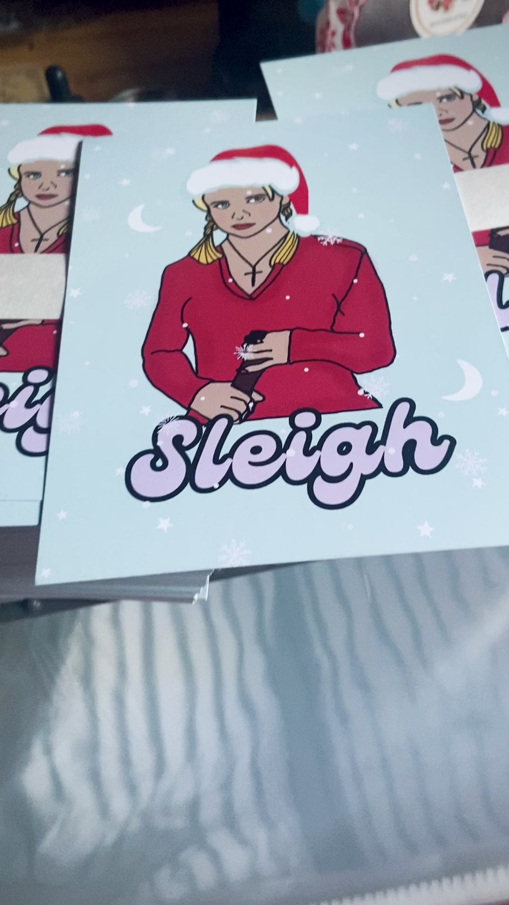 Buffy “Sleigh” Christmas Card Set (pack of 5)