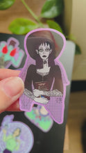 Load and play video in Gallery viewer, Big Eyed Lydia Deetz Waterproof Sticker
