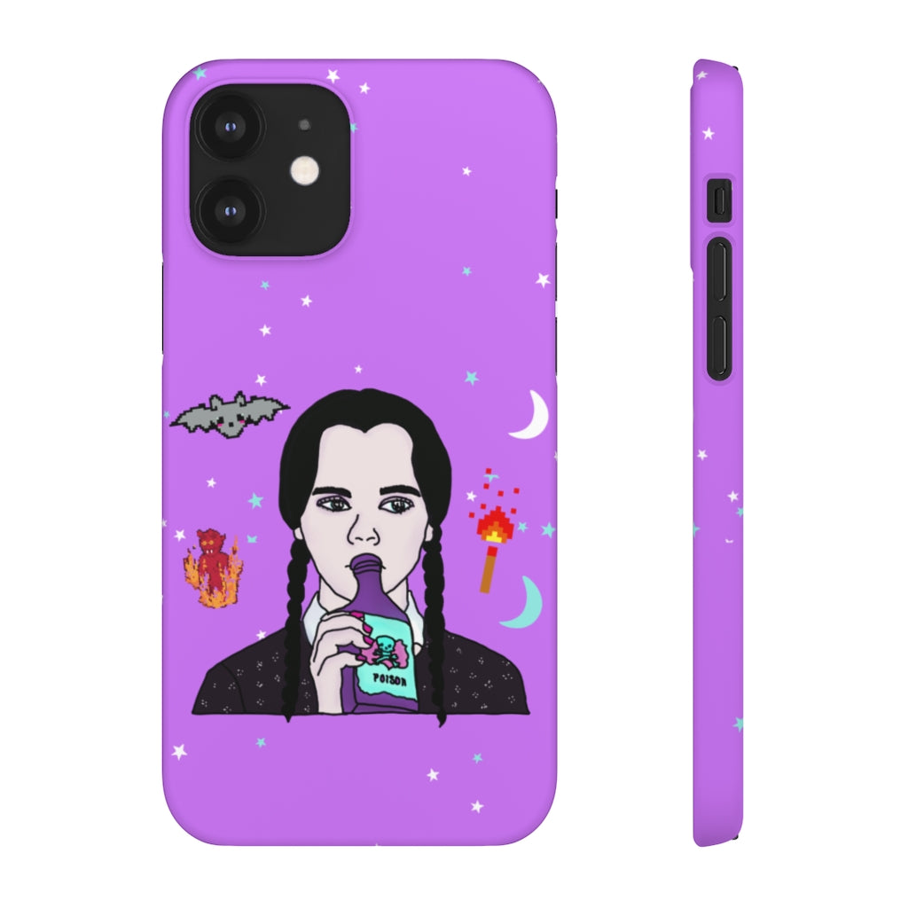 Wednesday Mood Phone Snap Case [purple]