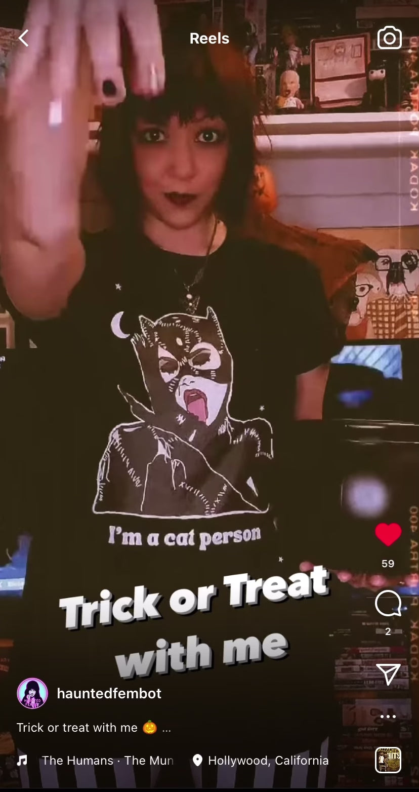 “I'm a Cat Person” Catwoman Unisex Tshirt