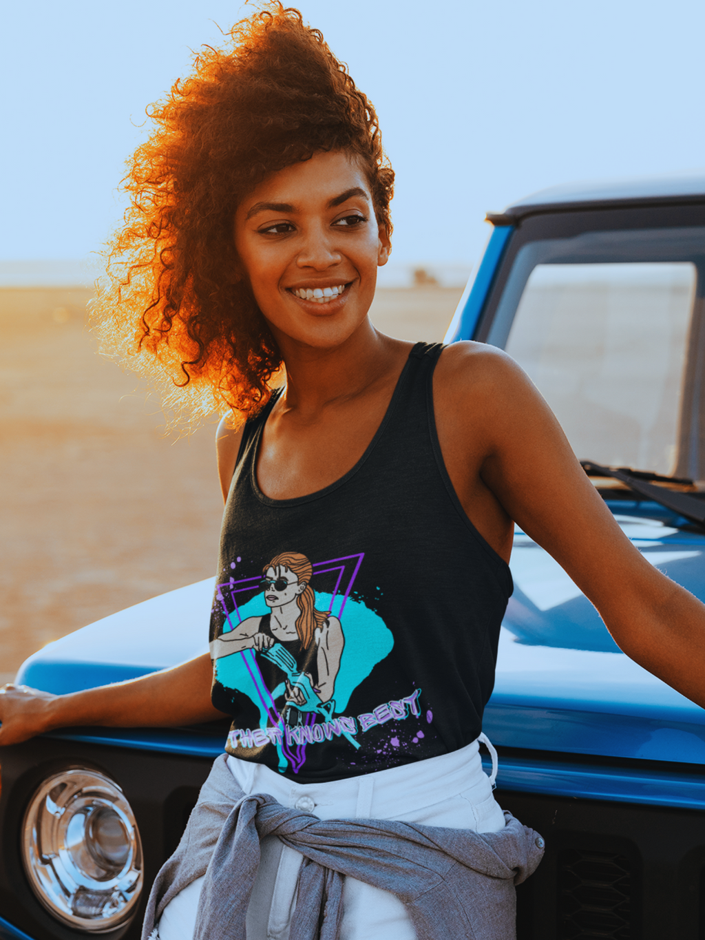 Sarah Connor "Mother Knows Best" Racerback Tank