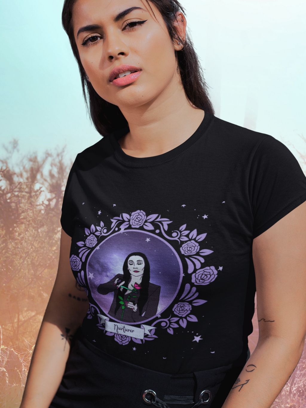 “Nurturer” Morticia Unisex T-shirt