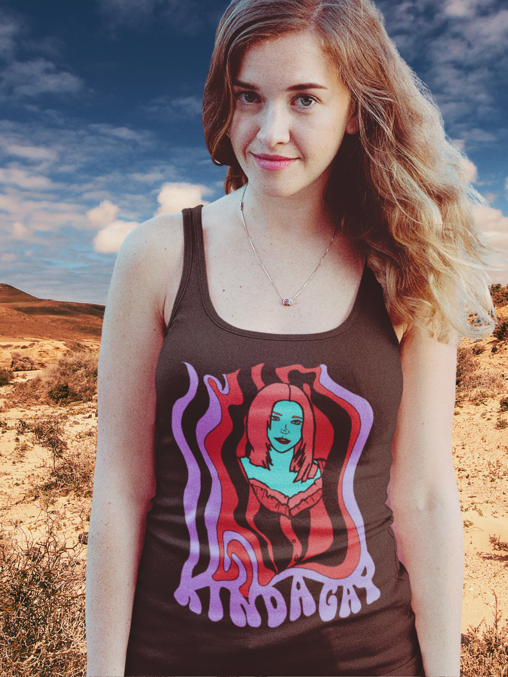 "Kinda Gay" Racerback Tank