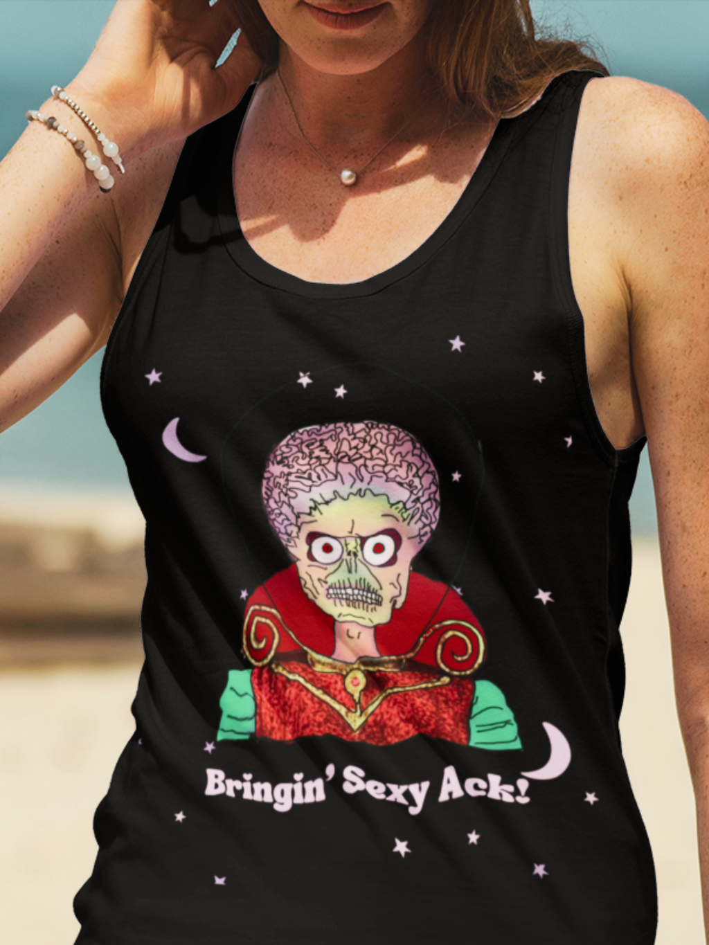 Mars Attacks "Bringin' Sexy Ack"  Racerback Tank