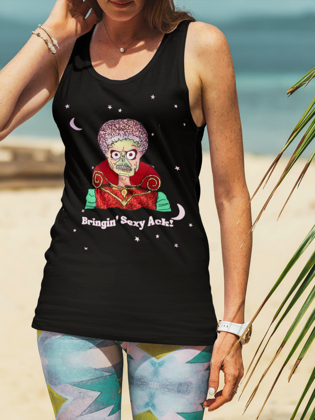 Mars Attacks "Bringin' Sexy Ack"  Racerback Tank