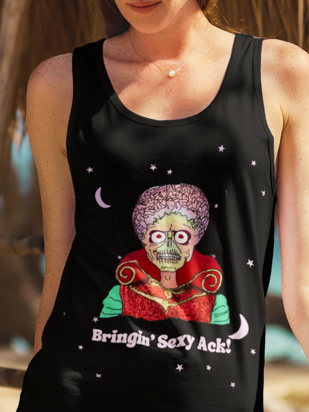 Mars Attacks "Bringin' Sexy Ack"  Racerback Tank