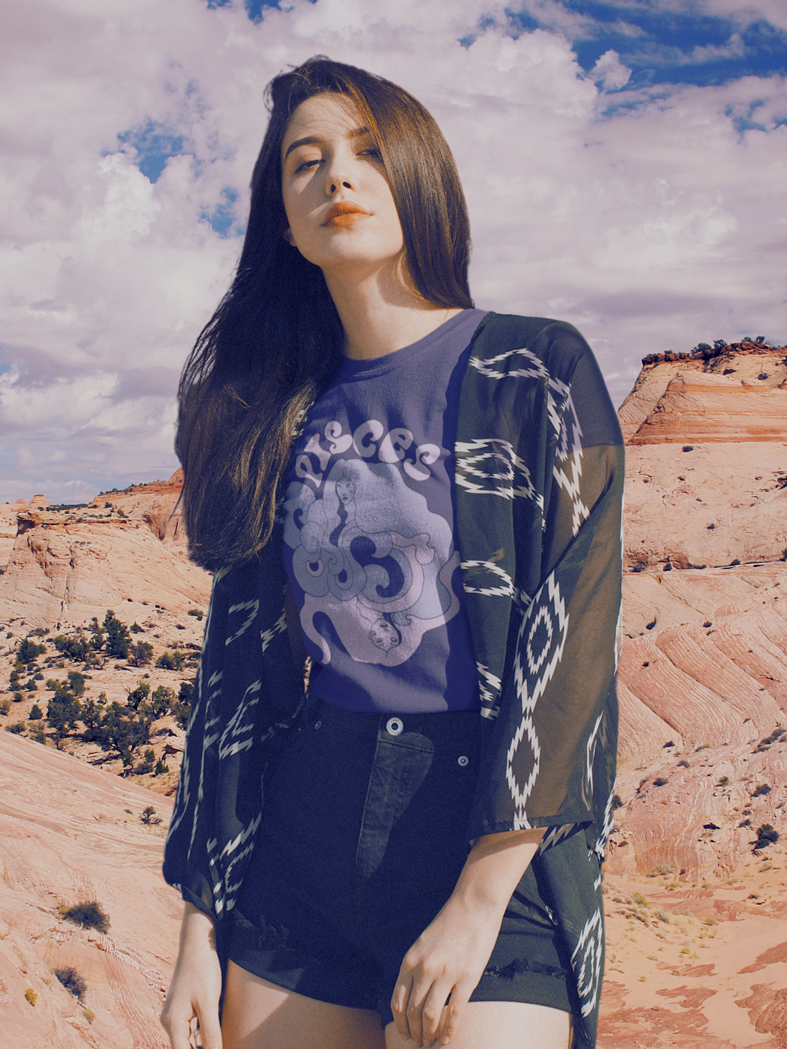 Pisces  Goddess of the Sea Vintage Style Unisex Tee