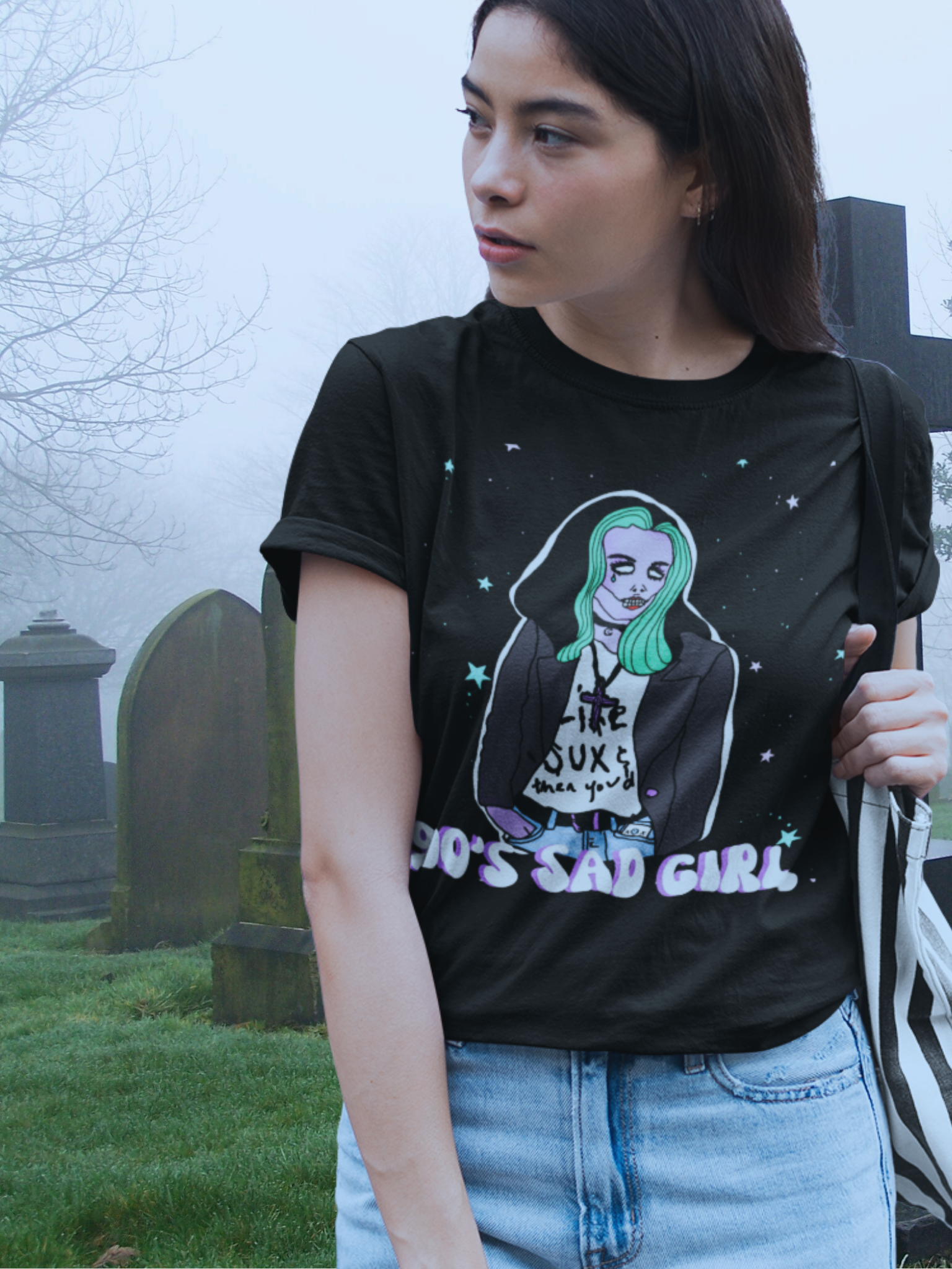 90s Sad Girl Super Soft Unisex Tshirt