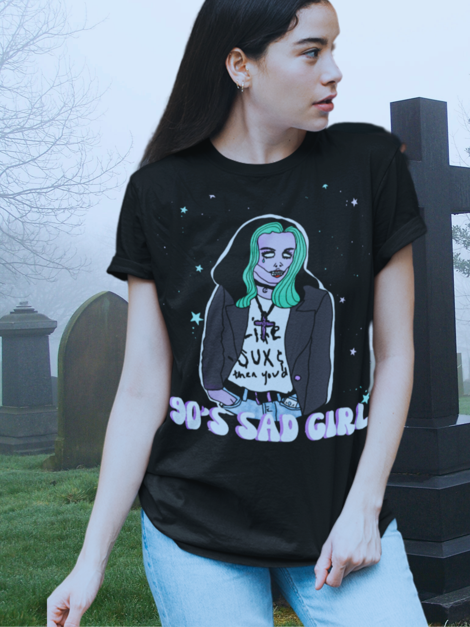 90s Sad Girl Super Soft Unisex Tshirt