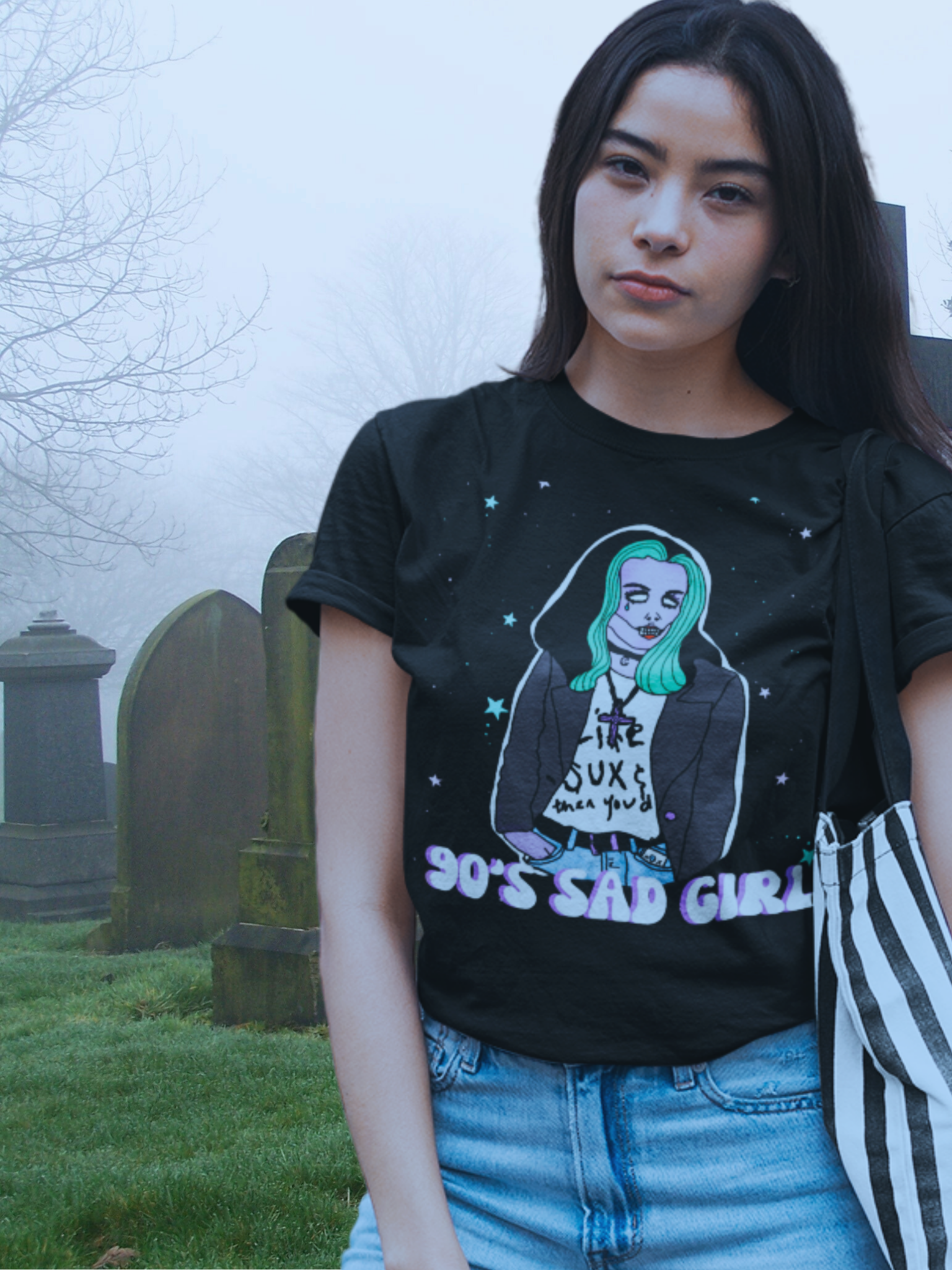 90s Sad Girl Super Soft Unisex Tshirt