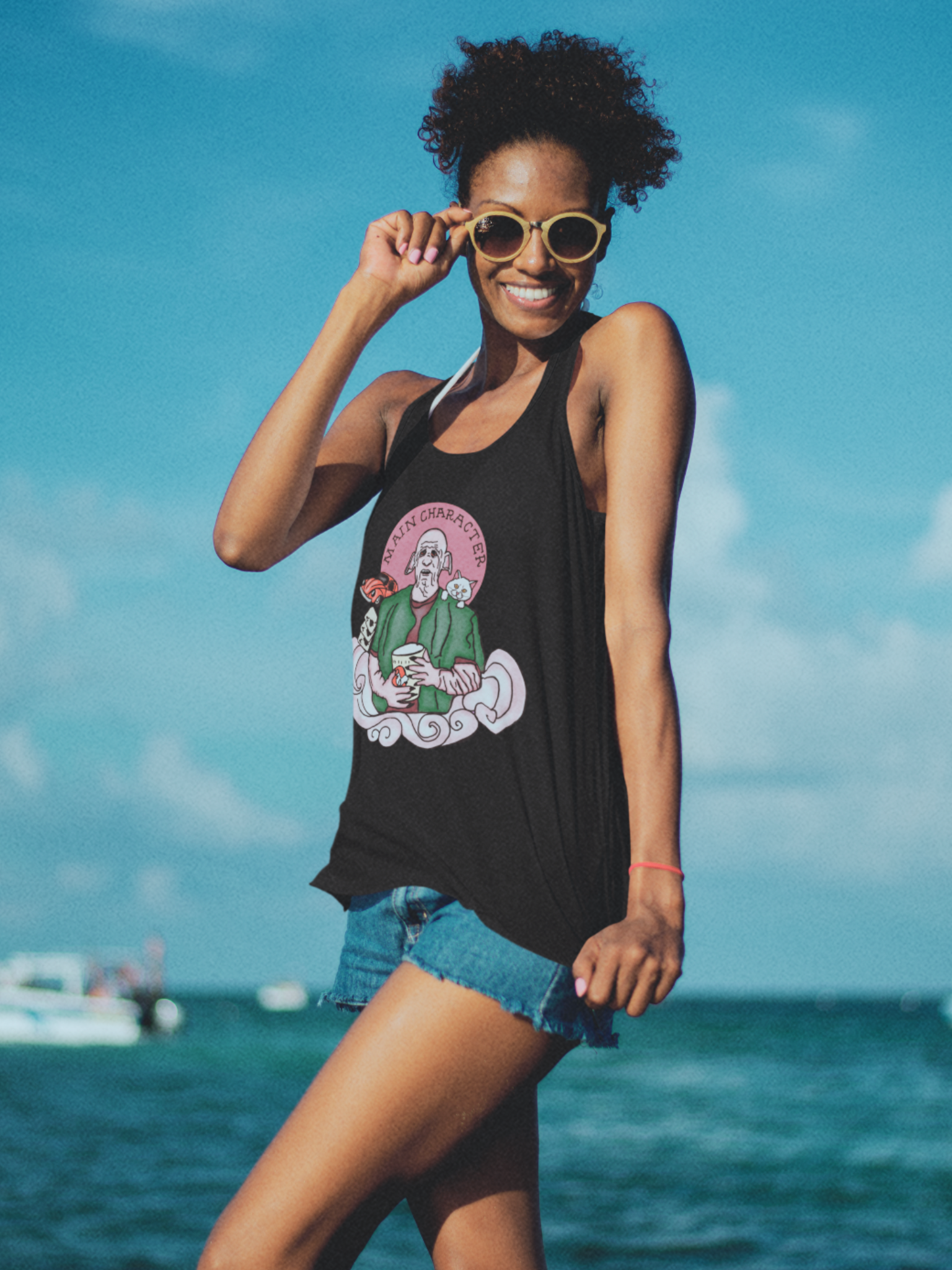 Clem Main Character Racerback Tank