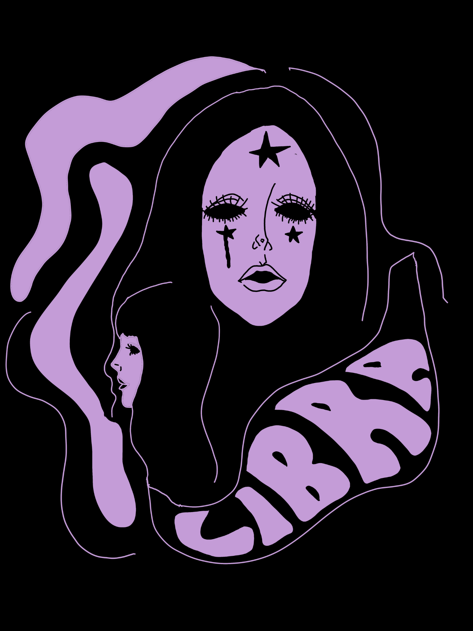 Libra Shadow Goddess Racerback Tank