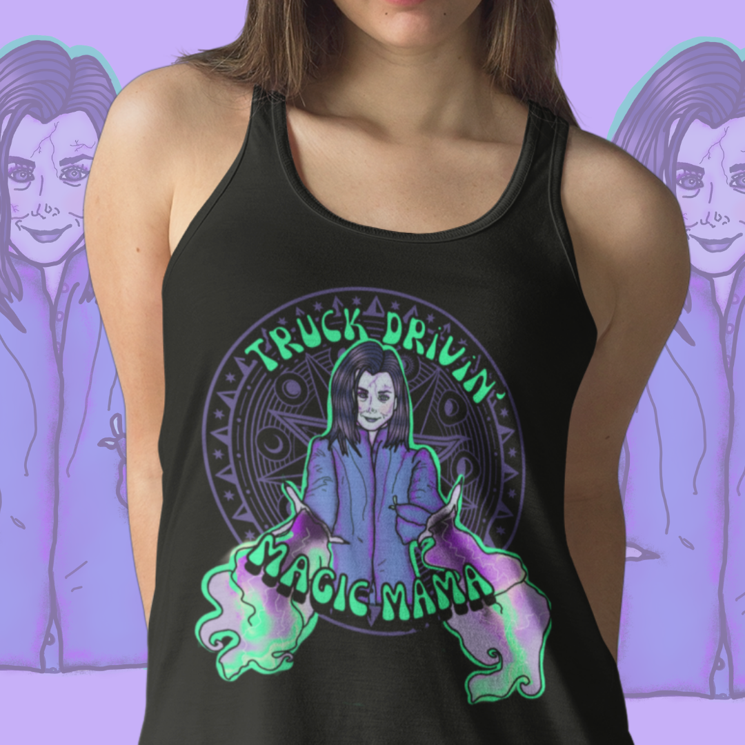 "Truck Drivin' Magic Mama" Racerback Tank