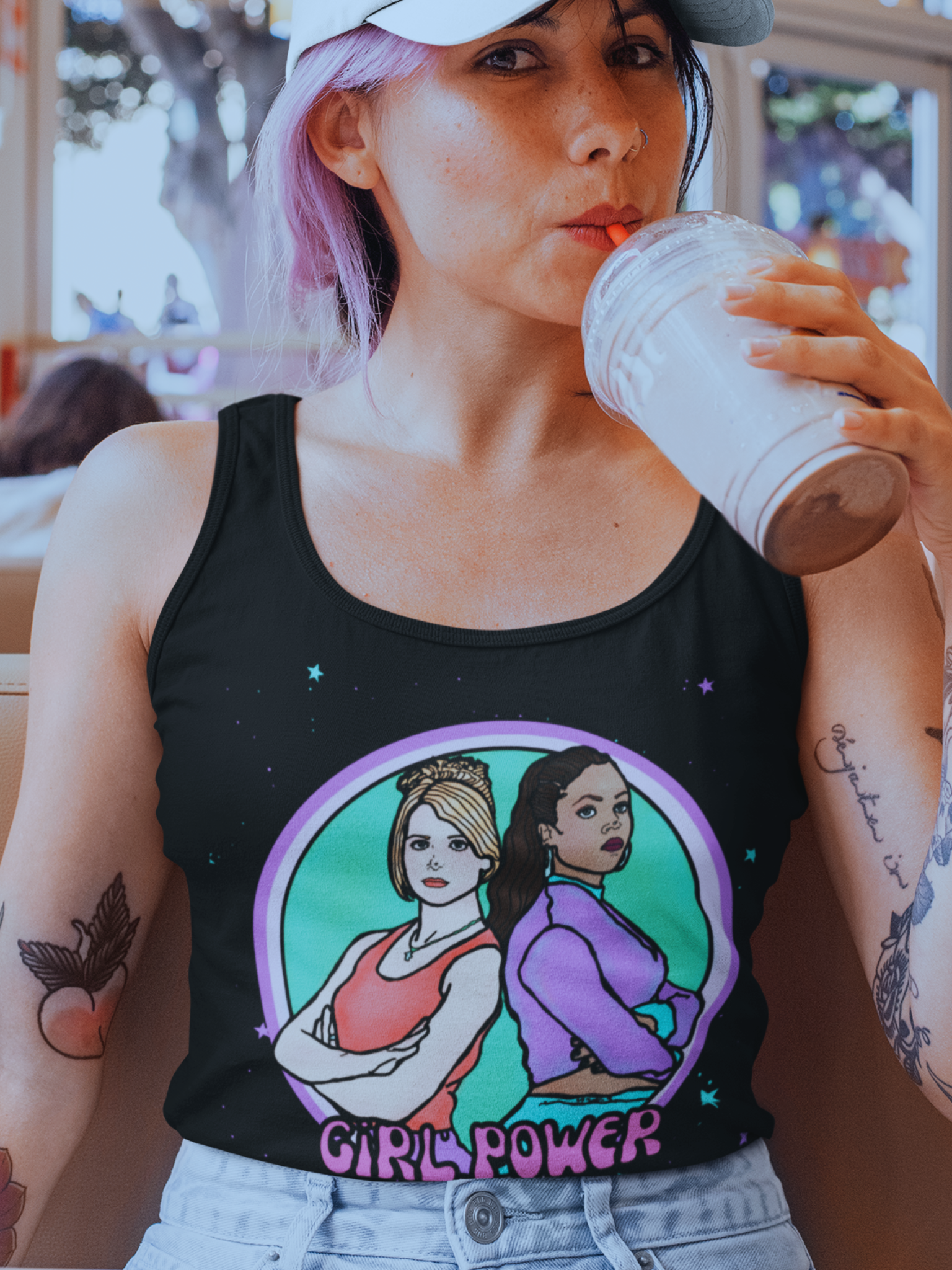 Buffy and Kendra "Girl Power" Racerback Tank