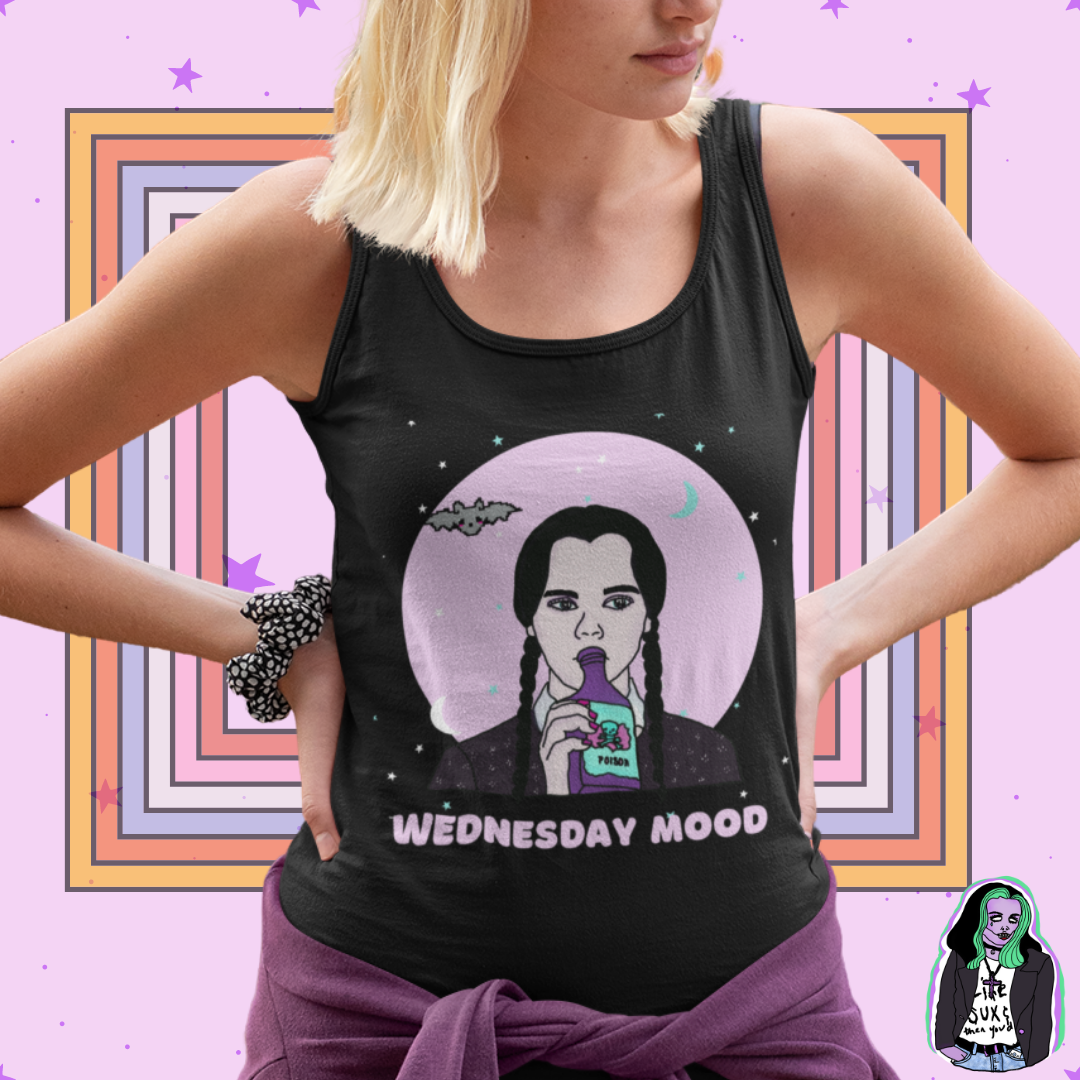 "Wednesday Mood" Racerback Tank