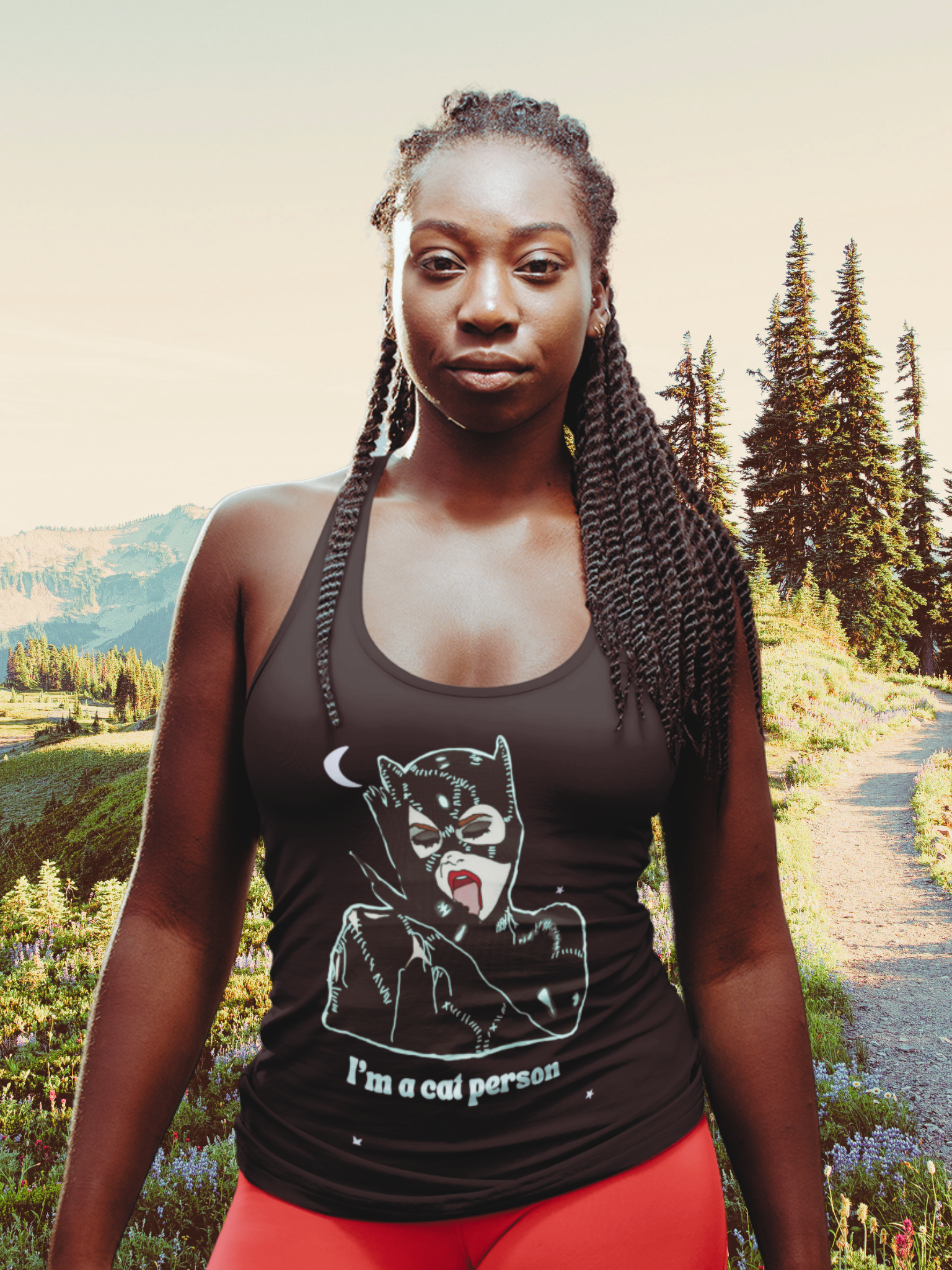 "I'm a Cat Person"  Racerback Tank