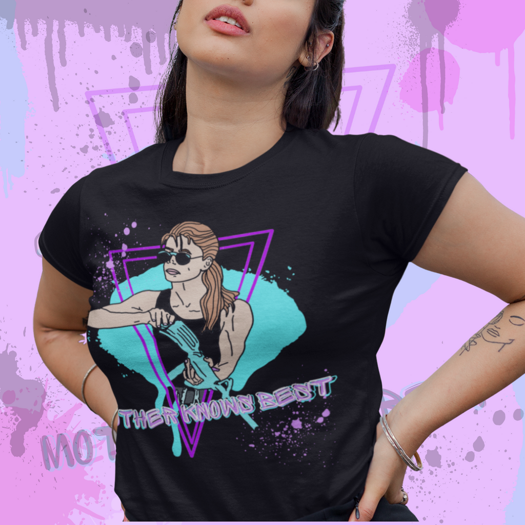 Sarah Connor "Mother Knows Best" Super Soft Unisex Tshirt