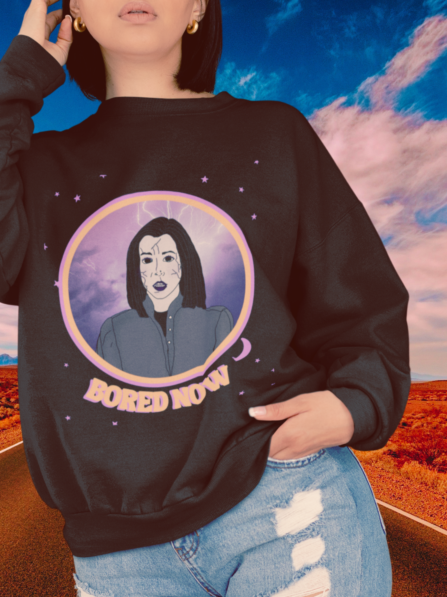 Bored Now Dark Willow Unisex Comfy Sweatshirt