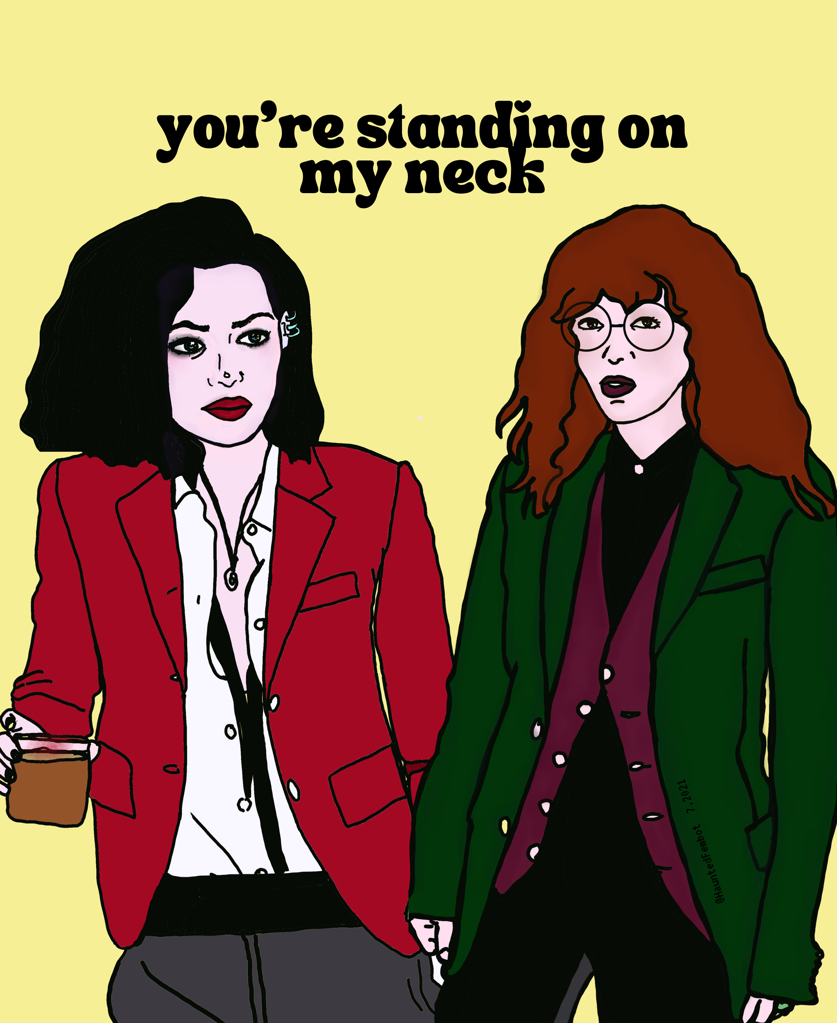 You're Standing On My Neck Fine Art Print