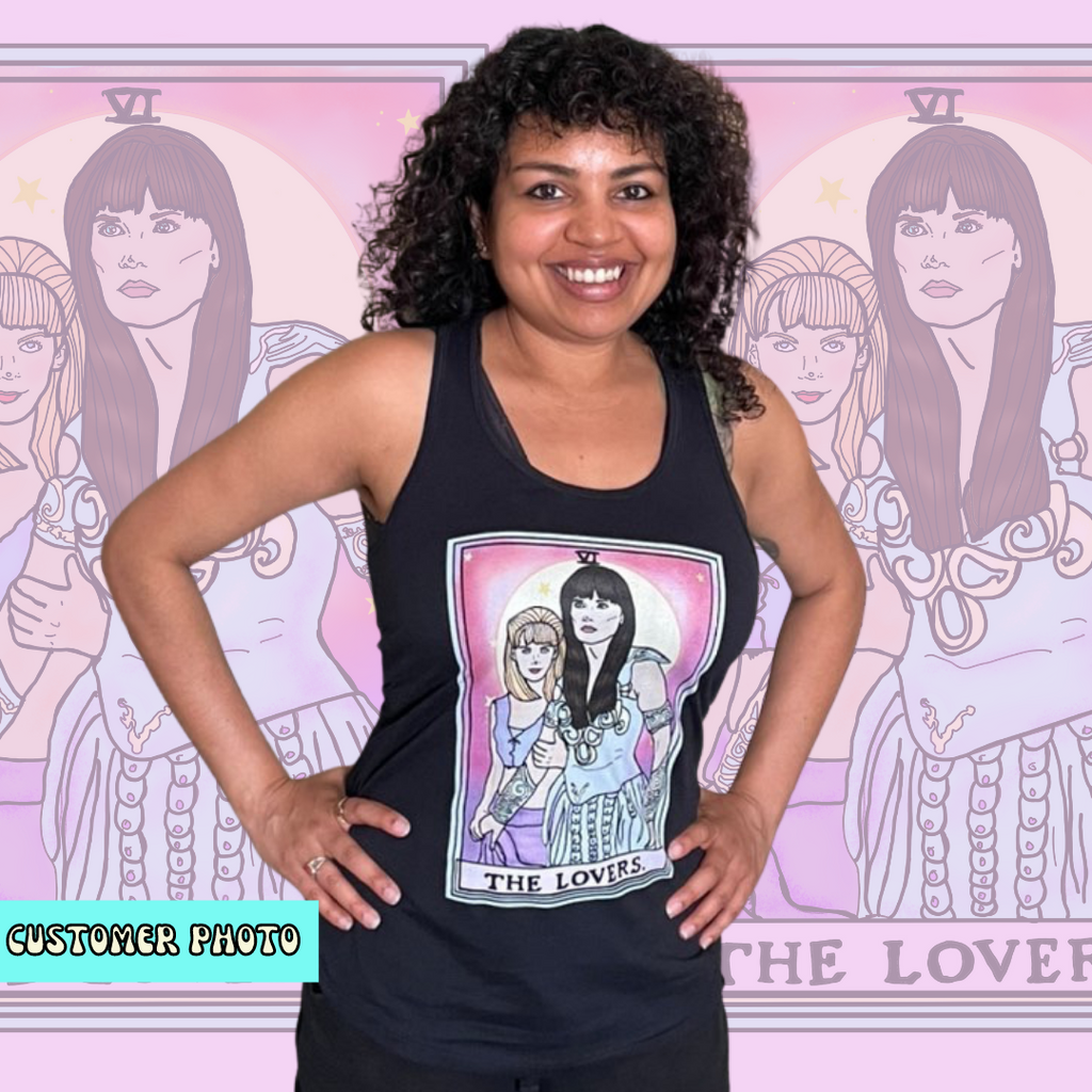Xena and Gabrielle "The Lovers" Racerback Tank