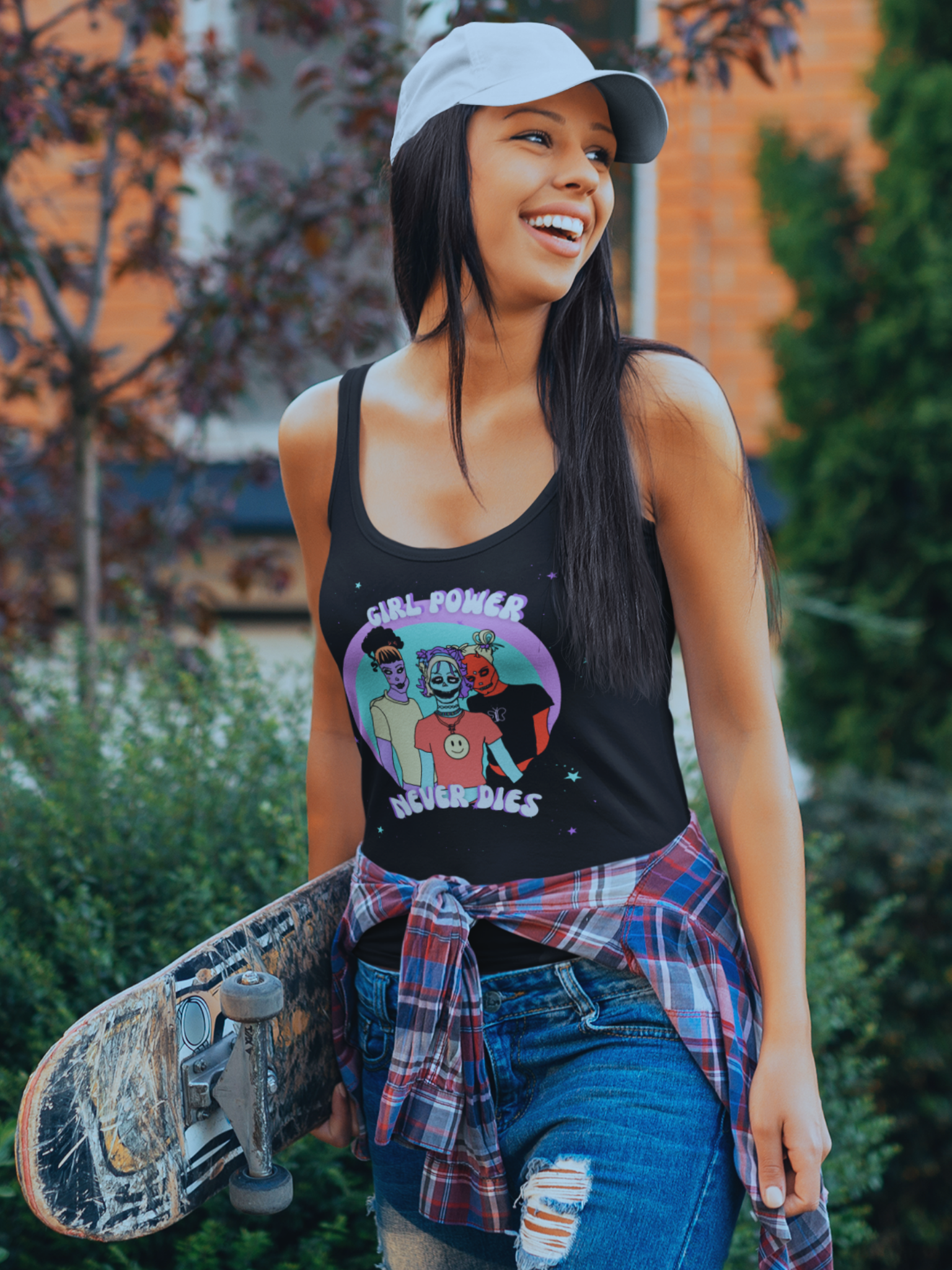 Girl Power Never Dies Racerback Tank