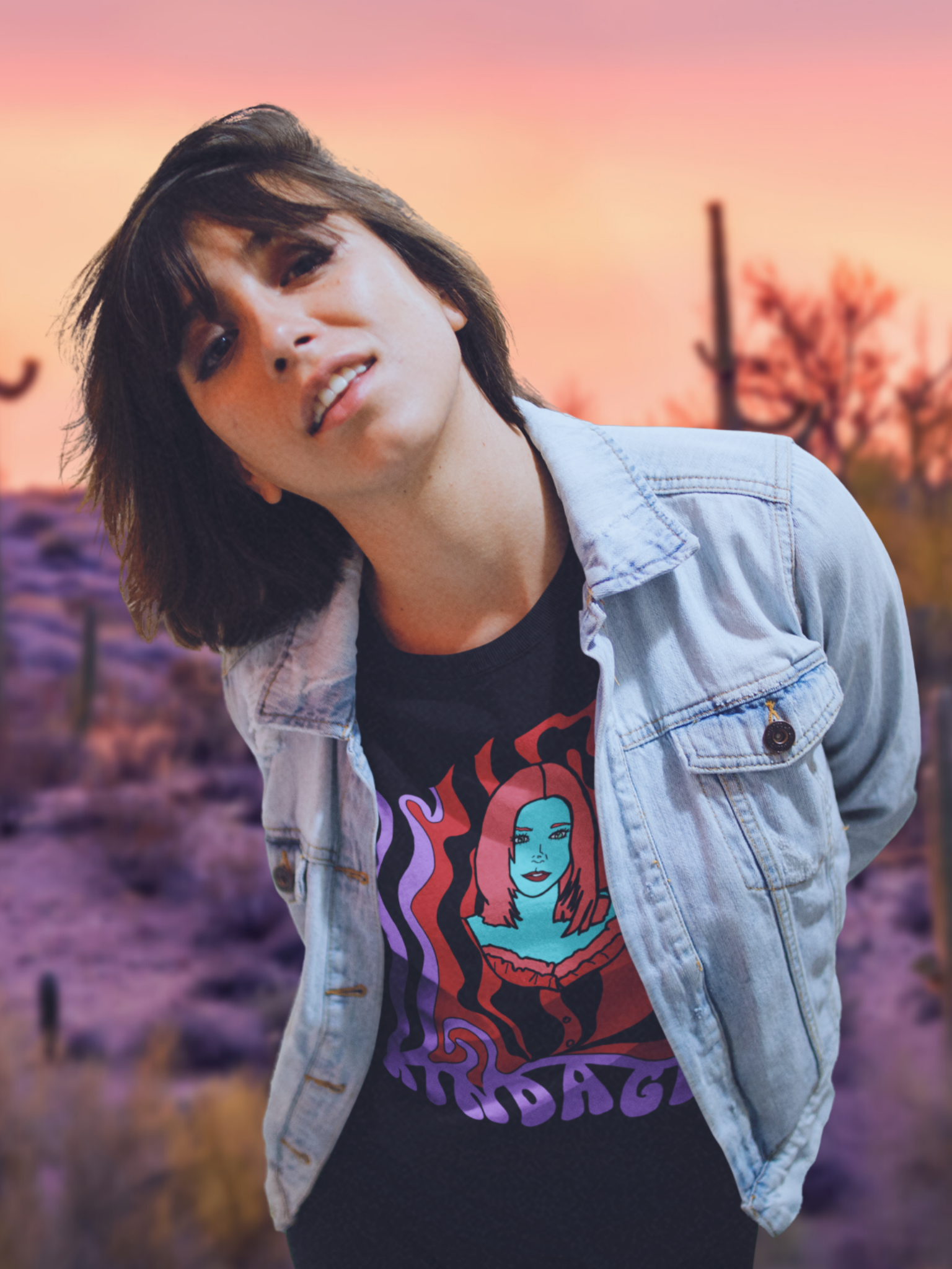 "Kinda Gay" Vamp Willow Vintage Style Unisex Tee